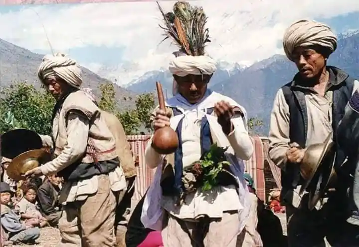 Picture of Kirat Rai Shaman From Himalayas of nepal.
